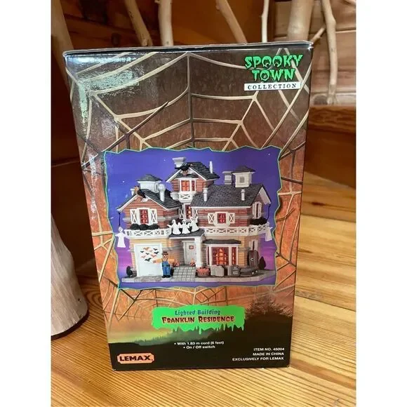 VTG Spooky Town Lemax Franklin Residence 2004 Halloween Village - Picture 4 of 4